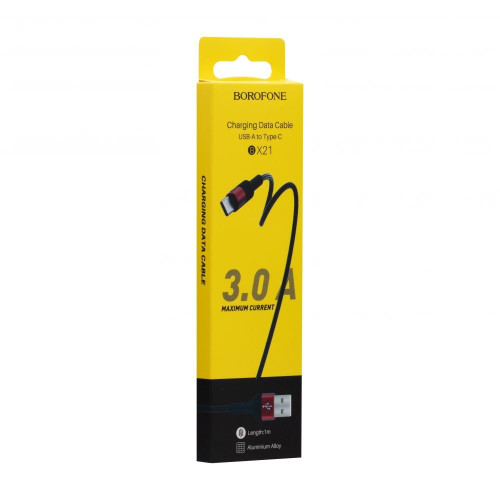 Кабель Borofone BX21 USB-A – Type-C (1 м · 15W · 3A) (Red)