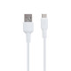 Кабель Borofone BX30 Silicone USB-A – Type-C (1 м · 15W · 3A) (White)