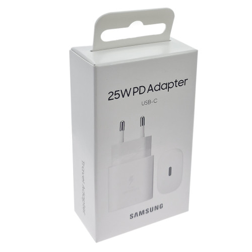 Сетевое зарядное устройство Samsung EP-TA800 USB-C retail packing (25W · 3A) (Service) (White)