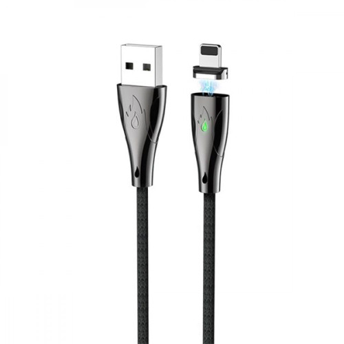 Кабель Hoco U75 Blaze Magnetic USB-A – Lightning (1.2 м · 18W · 3A) (Black)