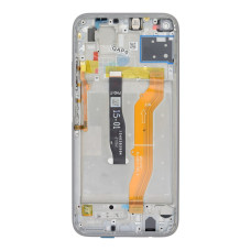 Дисплей для Huawei Nova 7i с тачскрином в рамке (Silver) (Original) (без аккумулятора)