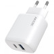 Сетевое зарядное устройство Proove Silicone Power 2 USB-C (30W) с кабелем Type-C – Type-C (White)
