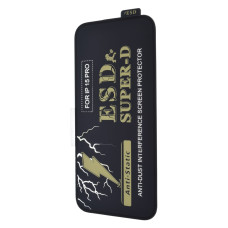 Защитное стекло WEADDU Super D ESD для Apple iPhone 15 Pro (Black)