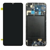 Дисплей для Samsung M107 Galaxy M10s (2019) с тачскрином в рамке (Black) (IPS)