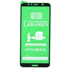 Защитная пленка Ceramic для Huawei Y6 (2018) (Full Glue) (Black)
