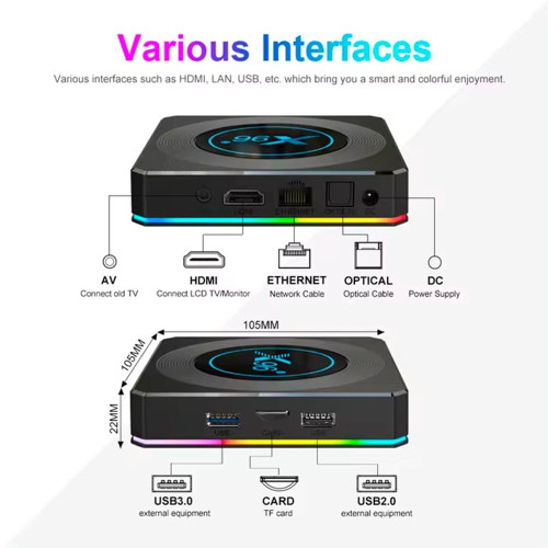 Приставка Android TV Amlogic BOX X96x4 Air (Black)