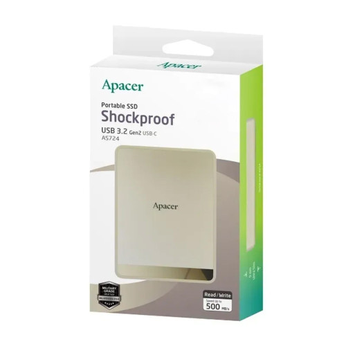 Зовнішній накопичувач Apacer SSD USB 3.2 Gen. 2 Type-C AS724 1TB cream