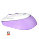 Мишка бездротова MeeTion R571 (1600 DPI) (White/Purple)