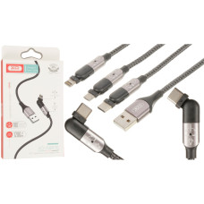 Кабель XO NB176 USB-A – Micro-USB (1.2 м) (Black)
