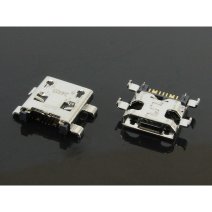 Роз'єм зарядки для Samsung I9192 Galaxy S4 mini 7 pin (6 кріплень) (контакти посередині) (Micro USB) без шлейфа
