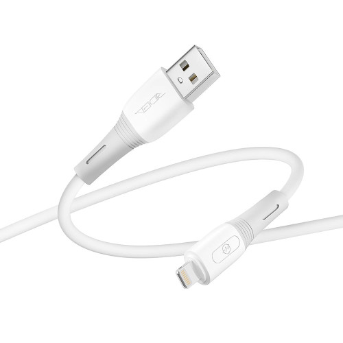 Кабель Ridea RC-M133 Spring USB-A – Lightning (1 м · 12W · 2.4A) (White)