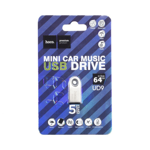 Флешка Hoco UD9 64GB USB 2.0 (Silver)