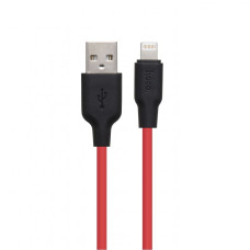 Кабель Hoco X21 Plus Silicone USB-A – Lightning (0.25 м · 12W · 2.4A) (Red/Black)