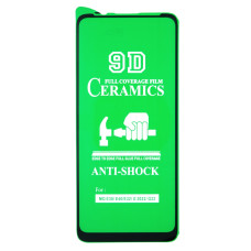 Защитная пленка Ceramic для Motorola XT2229 Moto E32s (Full Glue) (Black)