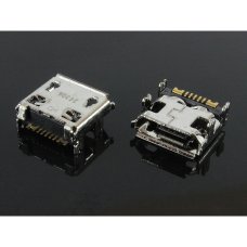 Роз'єм зарядки для Samsung E2222 Duos 7 pin (4 кріплень) (контакти знизу) (Micro USB) без шлейфа