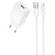 Сетевое зарядное устройство Borofone BAS71A USB-A (10.5W · 2.1A) с кабелем USB-A – Lightning (White)