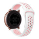 Ремешок универсальный 20 мм Sport Nike для Amazfit, Samsung, Huawei (White/Pink)