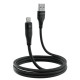 Кабель Proove Soft Silicone USB-A – Lightning (1 м · 12W · 2.4A) (Black)