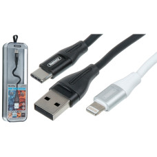 Кабель Remax RC-075a USB-A – Type-C (1 м · 12W · 2.4A) (Black)