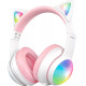 Наушники Bluetooth Proove Kids LumiCat (APP) (White/Pink)