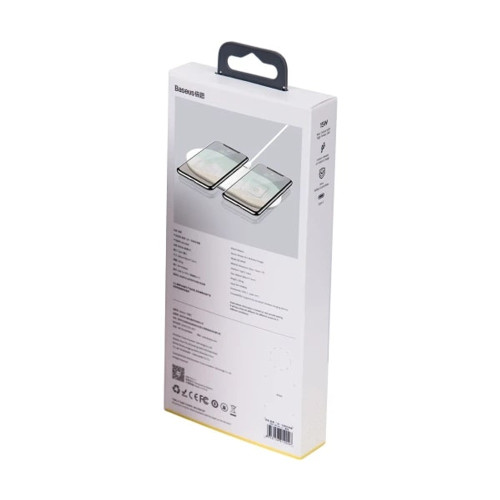 Беспроводное зарядное устройство Baseus Simple 2в1 (18W) (White)