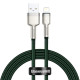 Кабель Baseus Cafule Metal USB-A – Lightning (2 м · 20W · 2.4A) (CALJK-B06) (Green)
