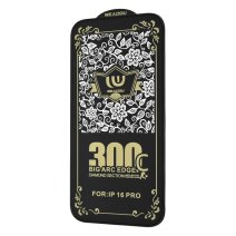 Защитное стекло WEADDU 300C ESD для Apple iPhone 16 Pro (4D) (Black)