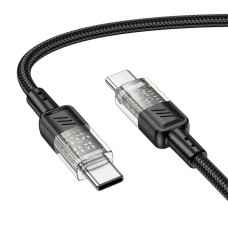 Кабель Hoco U129 Type-C – Type-C (1.2 м · 60W · 3A) (Black)