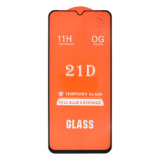 Защитное стекло в тех упаковке для Samsung A125 Galaxy A12 (2020) (Full Glue) (0.3 мм, 2.5D) (Black)
