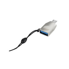 Переходник Hoco UA10 Micro-USB – USB-A 3.0 (Silver)