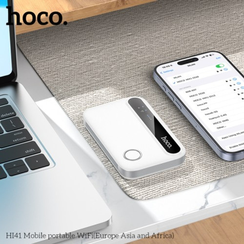 Роутер 4G Hoco HI41 с SIM-картой (150 Мбит/с · аккумулятор) (White)