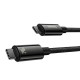 Кабель Baseus Tungsten Gold Type-C – Type-C (1 м · 240W) (Black)