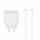Сетевое зарядное устройство для iPhone 16 USB-C (35W · 3A) с кабелем Type-C – Type-C (NO LOGO) (White)