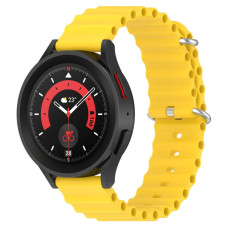 Ремешок универсальный 20 мм Ocean Band для Amazfit, Samsung, Huawei (Yellow)