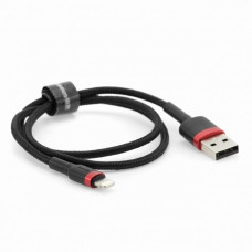Кабель Baseus Cafule USB-A – Lightning (0.5 м · 20W · 2.4A) (CALKLF-A19) (Black/Red)