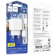 Сетевое зарядное устройство Hoco CS51A 2xUSB-A (12W · 2.4A) с кабелем USB-A – Lightning (White)