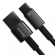 Кабель Baseus Tungsten Gold USB-A – Type-C (2 м · 100W · 5A) (Black)