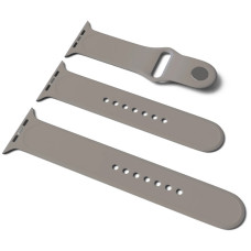 Ремешок для Apple Watch 42/44/45/49 мм Band Silicone, 2 шт (Dark Gray)