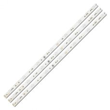 Прямая подсветка для телевизора LG 32″ LB32080 (3 планки по 620 мм, 7 LED, линза 15,5 мм, 3 В)