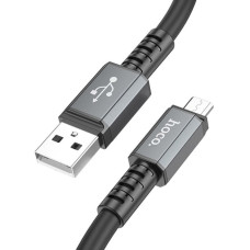Кабель Hoco X85 USB-A – Micro-USB (1 м · 12W · 2.4A) (Black)
