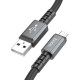 Кабель Hoco X85 USB-A – Micro-USB (1 м · 12W · 2.4A) (Black)