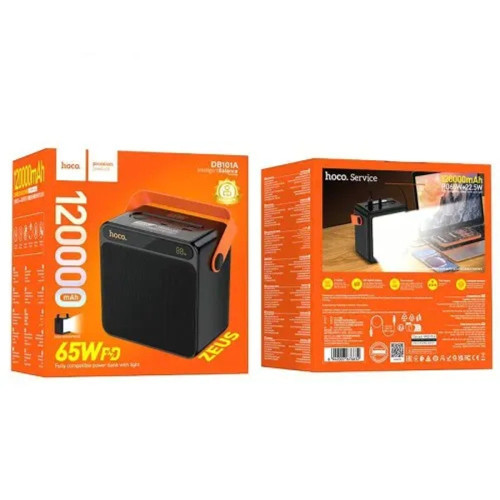 Повербанк Hoco DB101A Zeus 65W (120000 mAh) (Black)