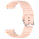 Ремешок универсальный 22 мм Silicone Wavy для Amazfit, Samsung, Huawei (Light Pink)