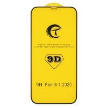 Захисне скло CT 9D для Apple iPhone 12 Pro (Full Glue) (Black)
