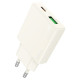 Сетевое зарядное устройство Hoco N45 USB-A+USB-C (30W · 3A) (White)