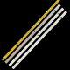 Пряма підсвітка для телевізора Goldstar 28″ TOT-28B2550-3030C-5S1P V4 (3 планки по 524 мм, 5 LED, лінза 15,5 мм, 6 В)
