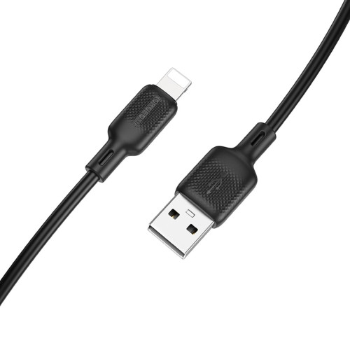 Кабель Borofone BX113 USB-A – Lightning (1 м · 12W · 2.4A) (Black)