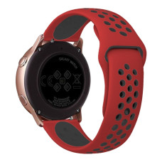 Ремешок универсальный 20 мм Sport Nike для Amazfit, Samsung, Huawei (Red/Black)