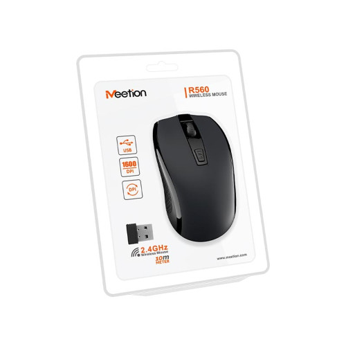 Мышка беспроводная MeeTion MT-R560 (1600 DPI) (Black)
