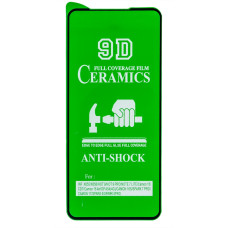 Защитная пленка Ceramic для Tecno Spark 5 Pro (Full Glue) (Black)
